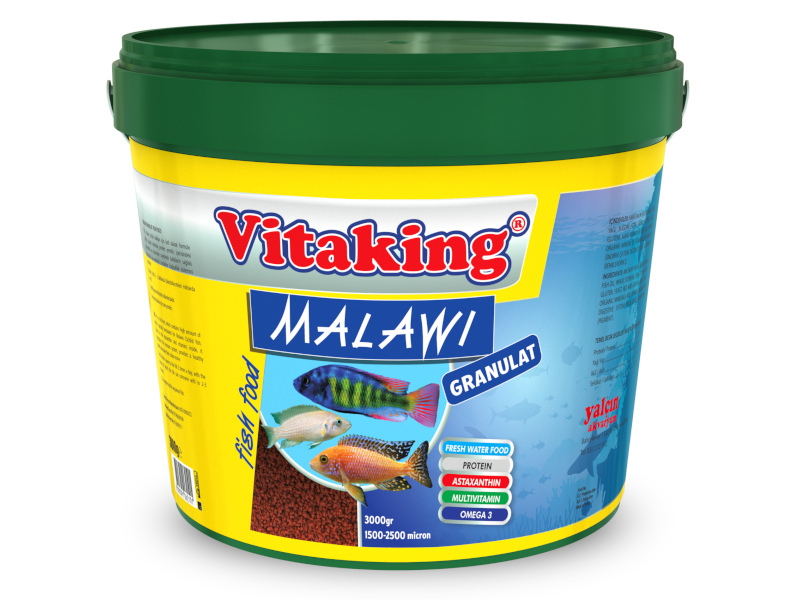Vitaking Malawi Granulat 3 Kg Kova Balık Yemi