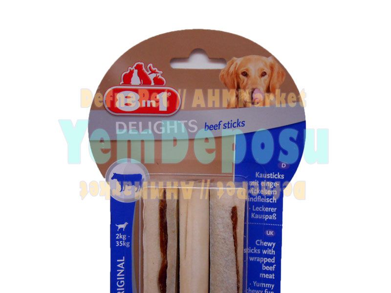 8IN1 DELİGHTS BEEF STİCKS KÖPEK ÖDÜL KEMİĞİ