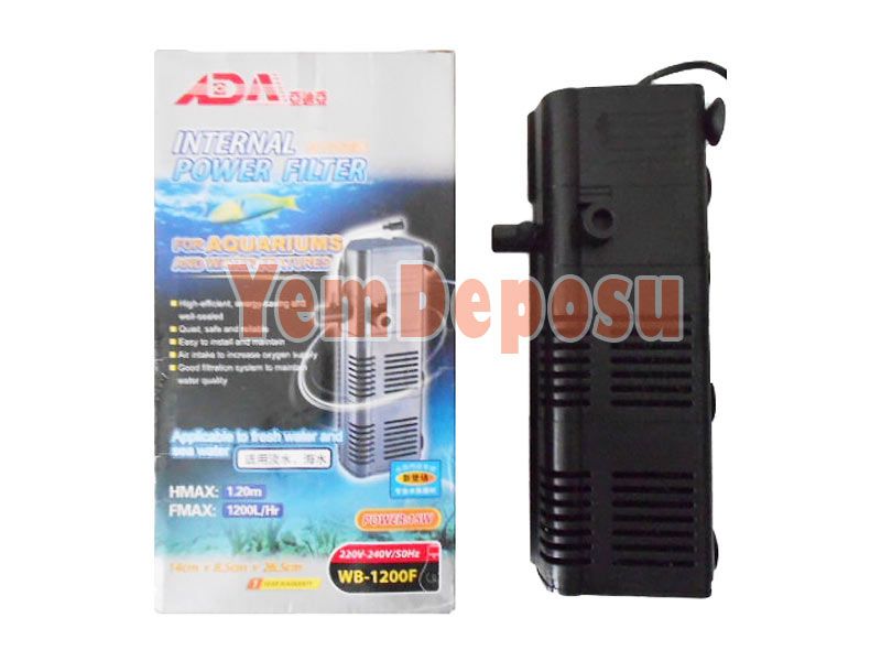 ADA POWER FILTER INTERNAL WB-1200F KALİTELİ AKVARYUM İÇ FİLTRESİ 15W