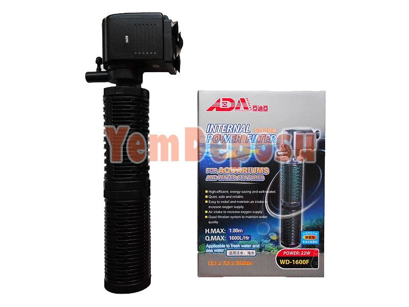 ADA WD-1600F ÇİFT HAZNELİ BİYOLOJİK İÇ FİLTRE (XXL AKVARYUMLAR İÇİN)