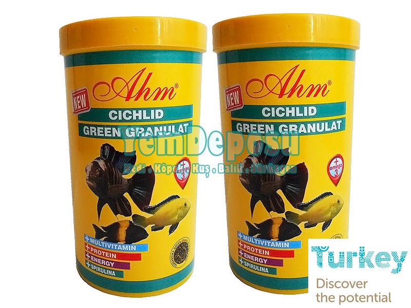 AHM CİCHLİD GREEN KAMPANYA 2 X 1000 ML KUTU
