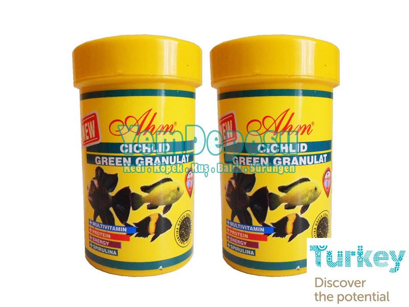 AHM CİCHLİD GREEN GRANULAT 2 X 250 ML KUTU