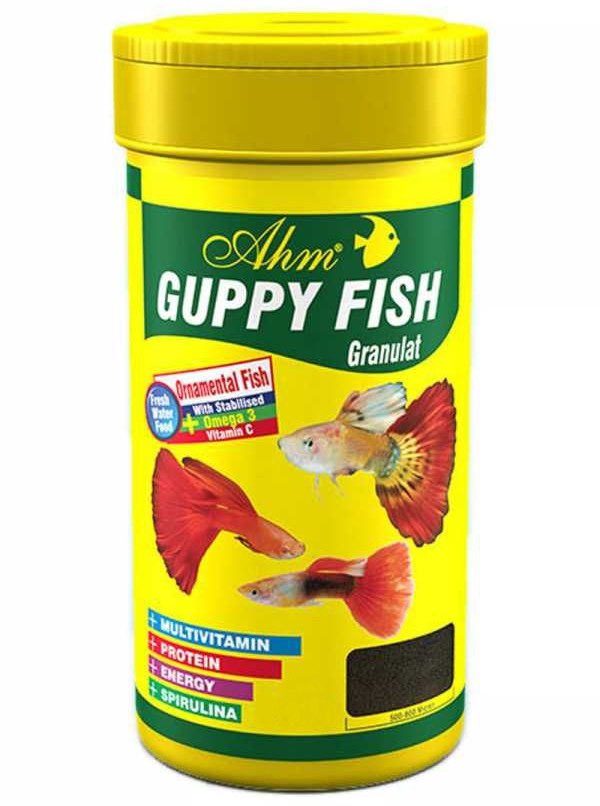 AHM Guppy Fish Granulat 250 ml Balık Yemi