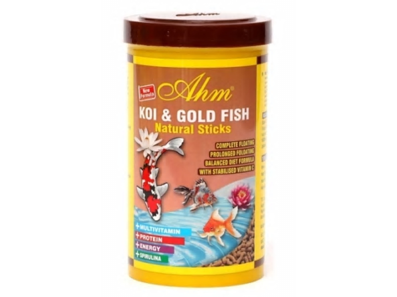 KOI GOLD FISH NATURAL STICKS 1000 ML JAPON BALIK YEMİ