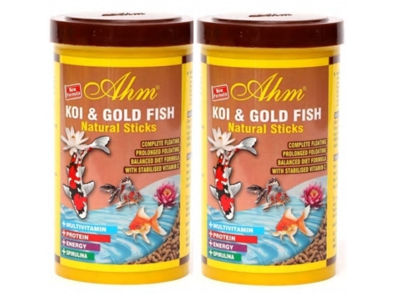 KOI GOLD FISH NATURAL STICKS 2X1LT JAPON BALIK YEMİ