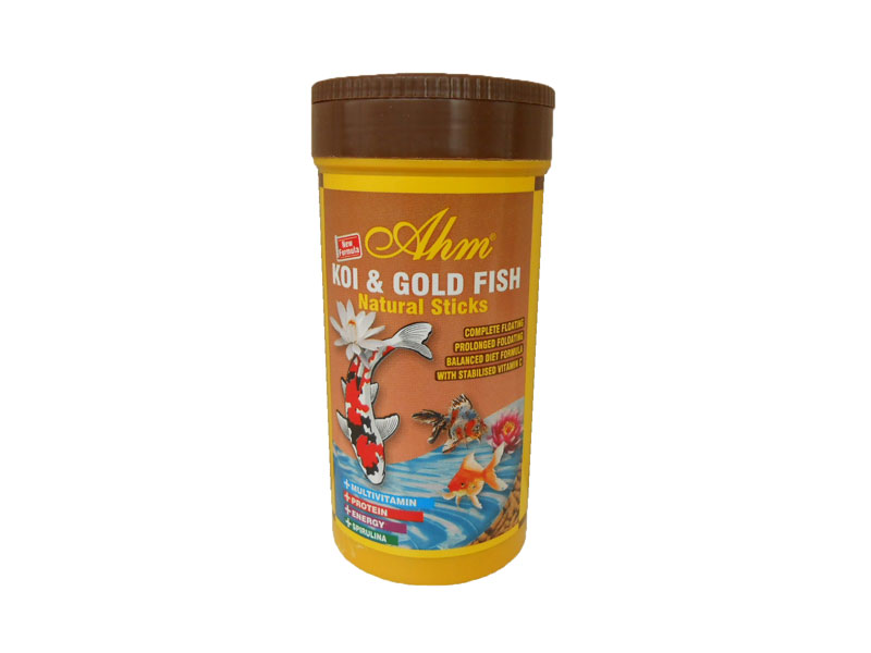 AHM KOI & GOLD FISH NATURAL STICKS 250 ML KUTU