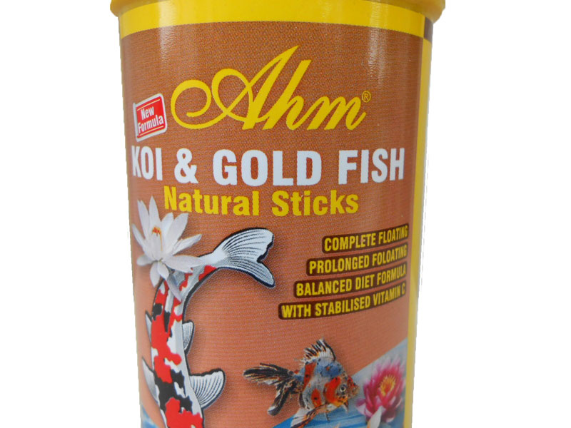 AHM KOI & GOLD FISH NATURAL STICKS 250 ML KUTU