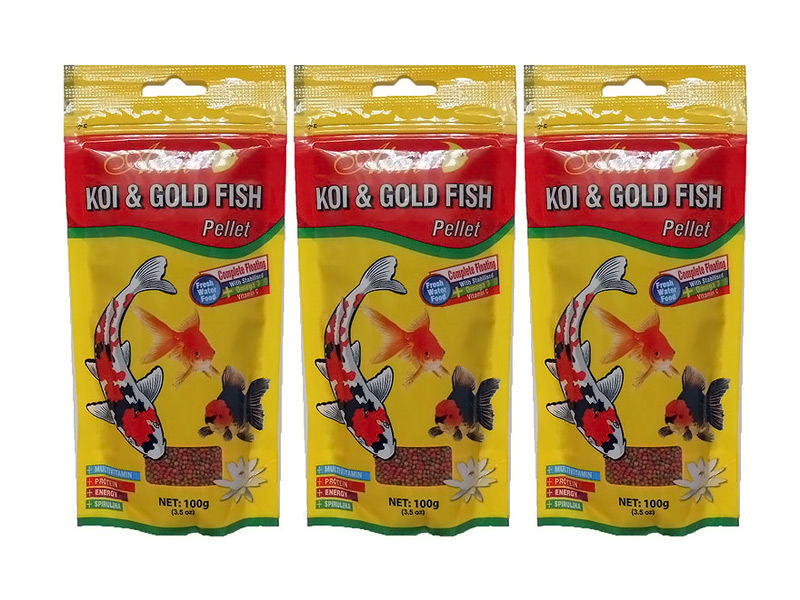 AHM KOİ GOLD FİSH PELLET 3 PAKET 100 GR POŞET