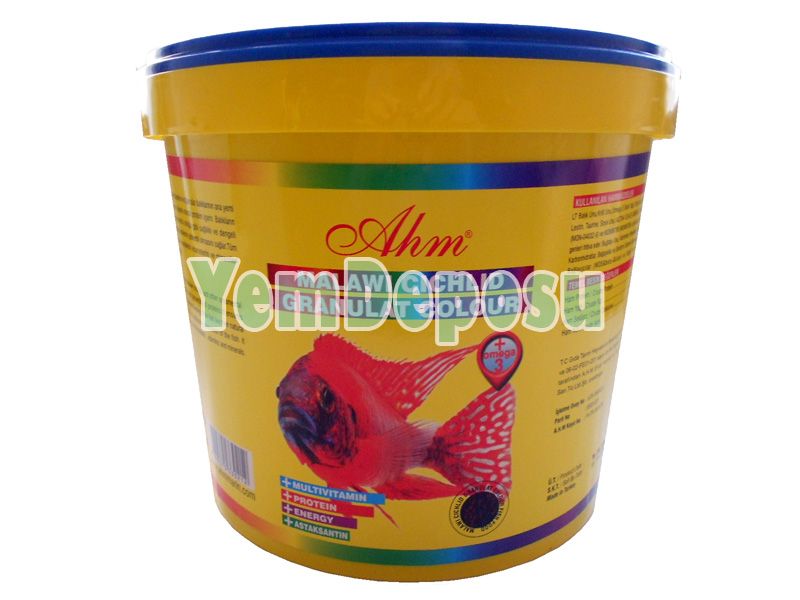 AHM MALAWİ CİCHLİD GRANULAT COLOUR 3 KG KOVA