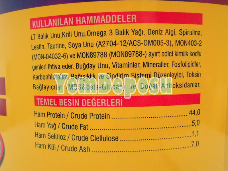 AHM MALAWİ CİCHLİD COLOUR 3 KG KOVA + 1 KG KOVADAN BÖLME