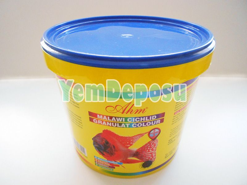 AHM MALAWİ CİCHLİD COLOUR 3 KG KOVA + 1 KG KOVADAN BÖLME