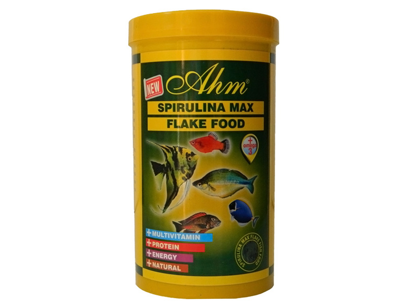 AHM SPİRULİNA MAX FLAKE FOOD 250 ML KUTU