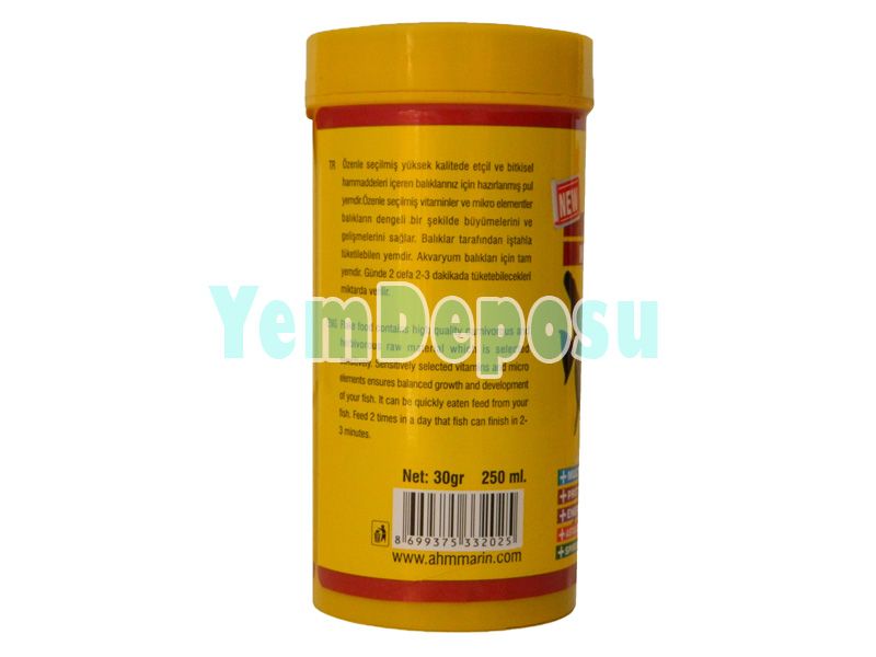 AHM TROPİCAL MİX FLAKE 250 ML KUTU