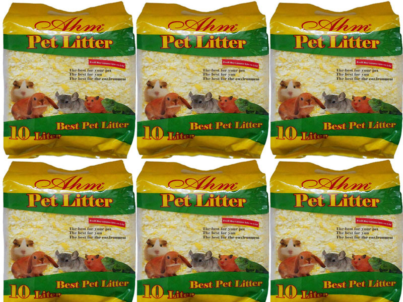 AHM PET LITTER CONFETTİ KEMİRGEN ALTLIĞI 6 X 10 LT