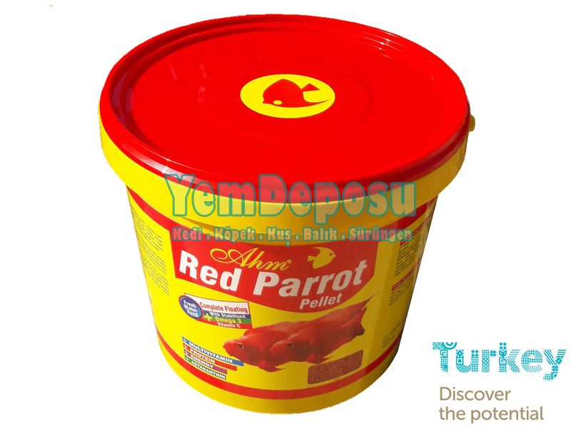 AHM RED PARROT PELLET 1 KG AÇIK