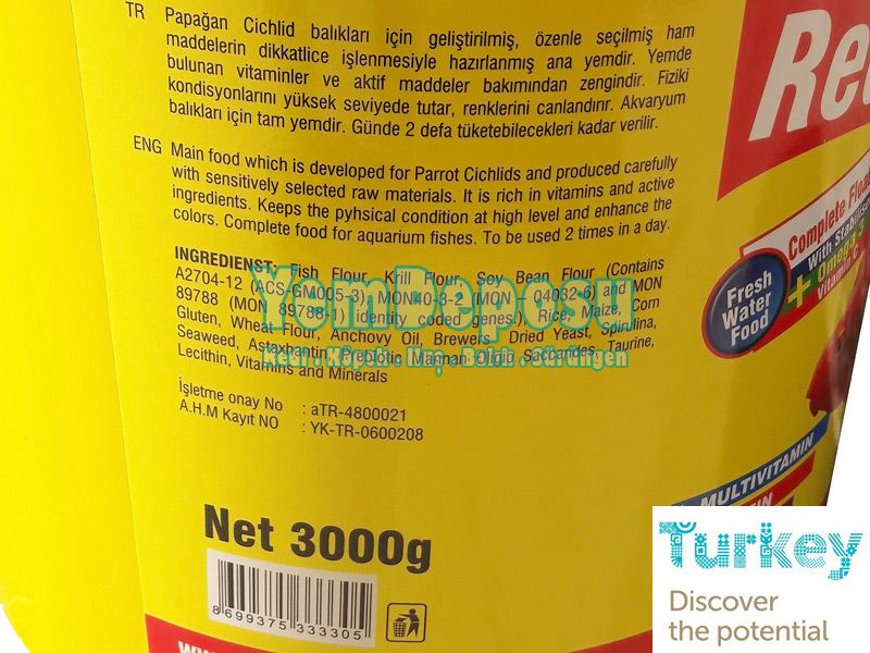 AHM RED PARROT PELLET 100 GR AÇIK