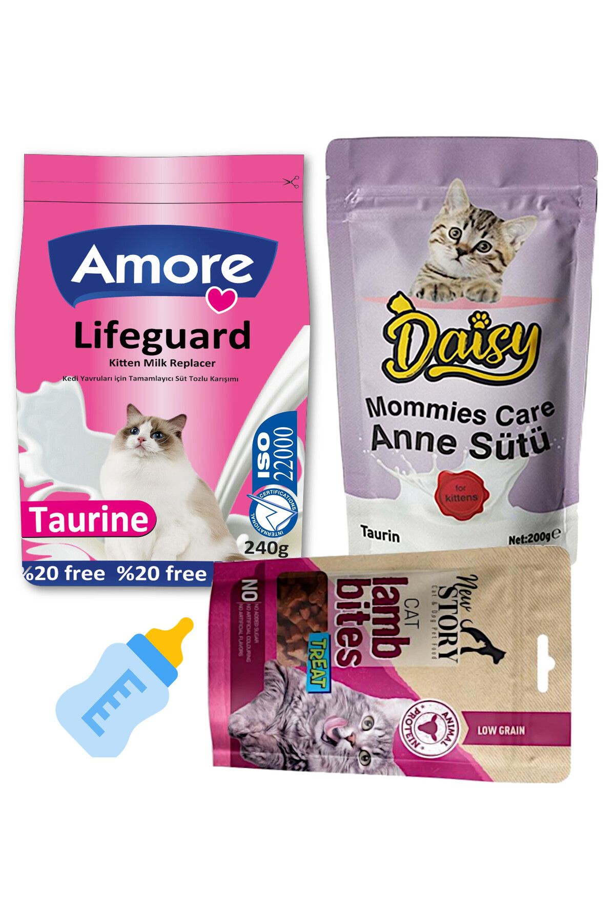 Daisy 240 Gr Yavru Kedi Sutu Tozu Lifeguard, Daisy Mommies Care Anne Sutu, Kalpler Taneli Odul