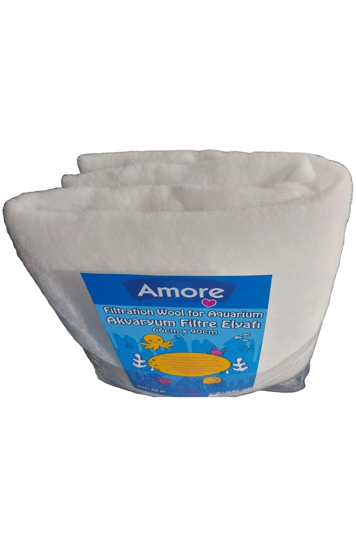 Akvaryum 60gr Silikonsuz Filtre Elyafi 66cm X 90cm Soffice