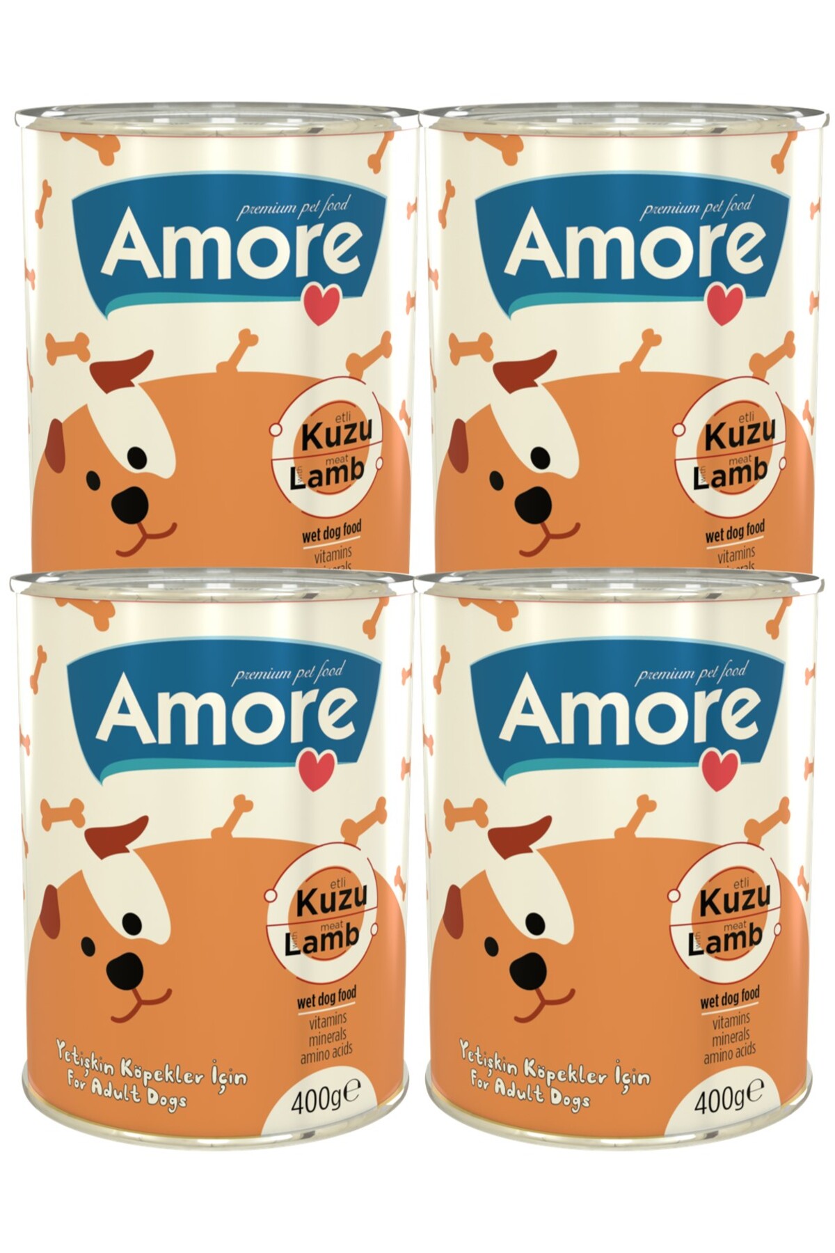 Amore Avida 12li Lamb Sticks Grain Free Kopek Odulu, 4 Konserve, Sampuan 250ml Koyu Renkli Tuy