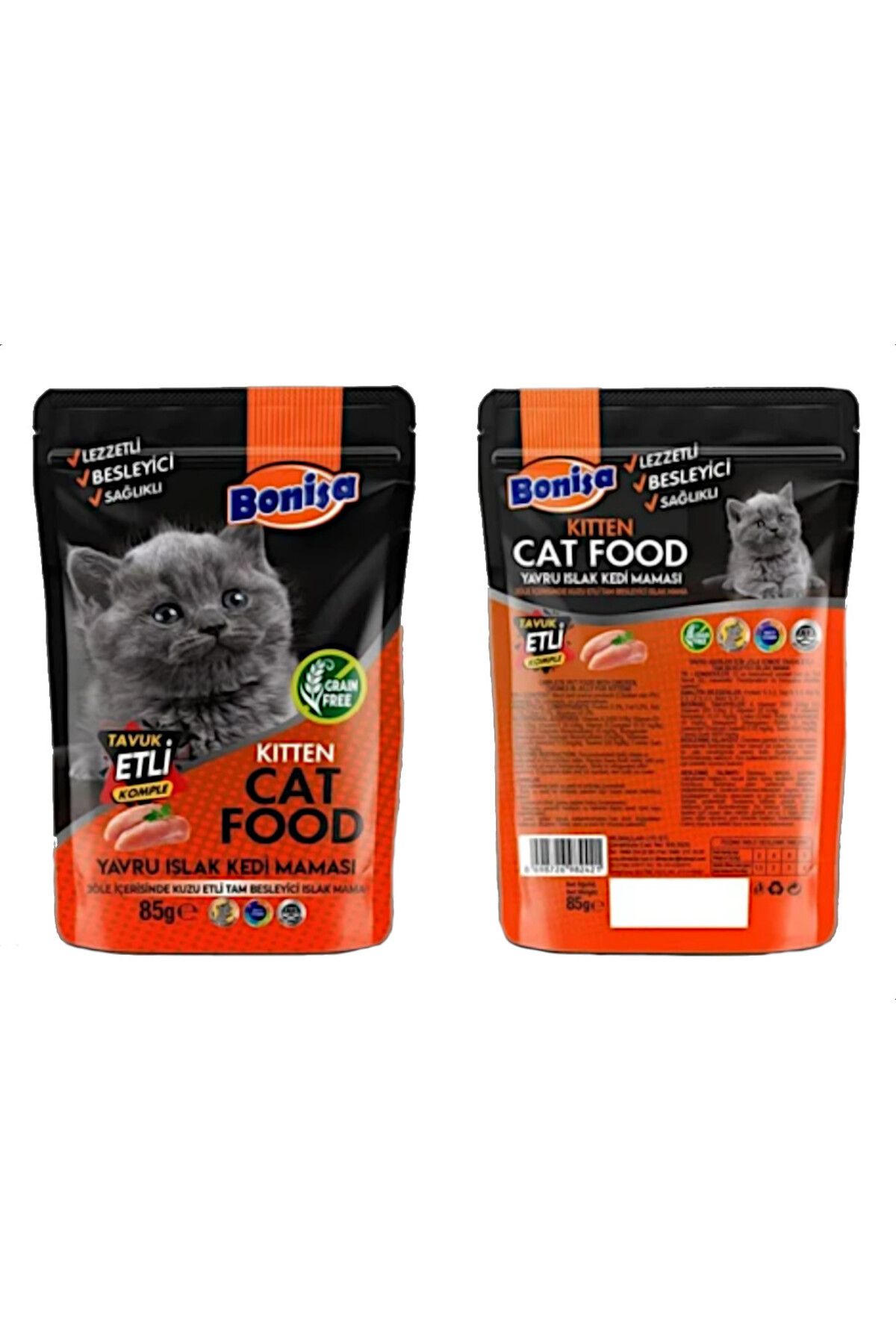 Amore Avida-Kitten-Treats-1 Yavru Kedi Ödül Maması Paketi 12-Punch,2-Malt