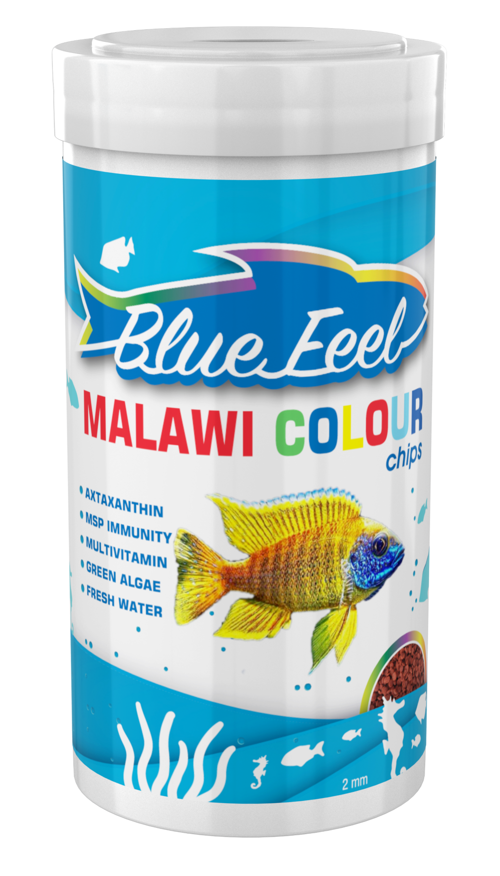Amore Cichlid Mix 1000ml + BlueFeel Malawi Colour 250ml + Lotus Spirulina Garlic 100ml Kutu