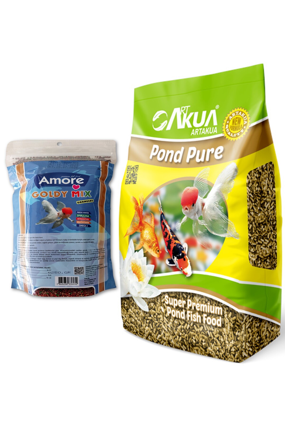 Amore Goldy Mix %37 Protein 250 Gr Kajero Japon Ve 1 Kg Art Aqua Naturel Pond Balik Yemi