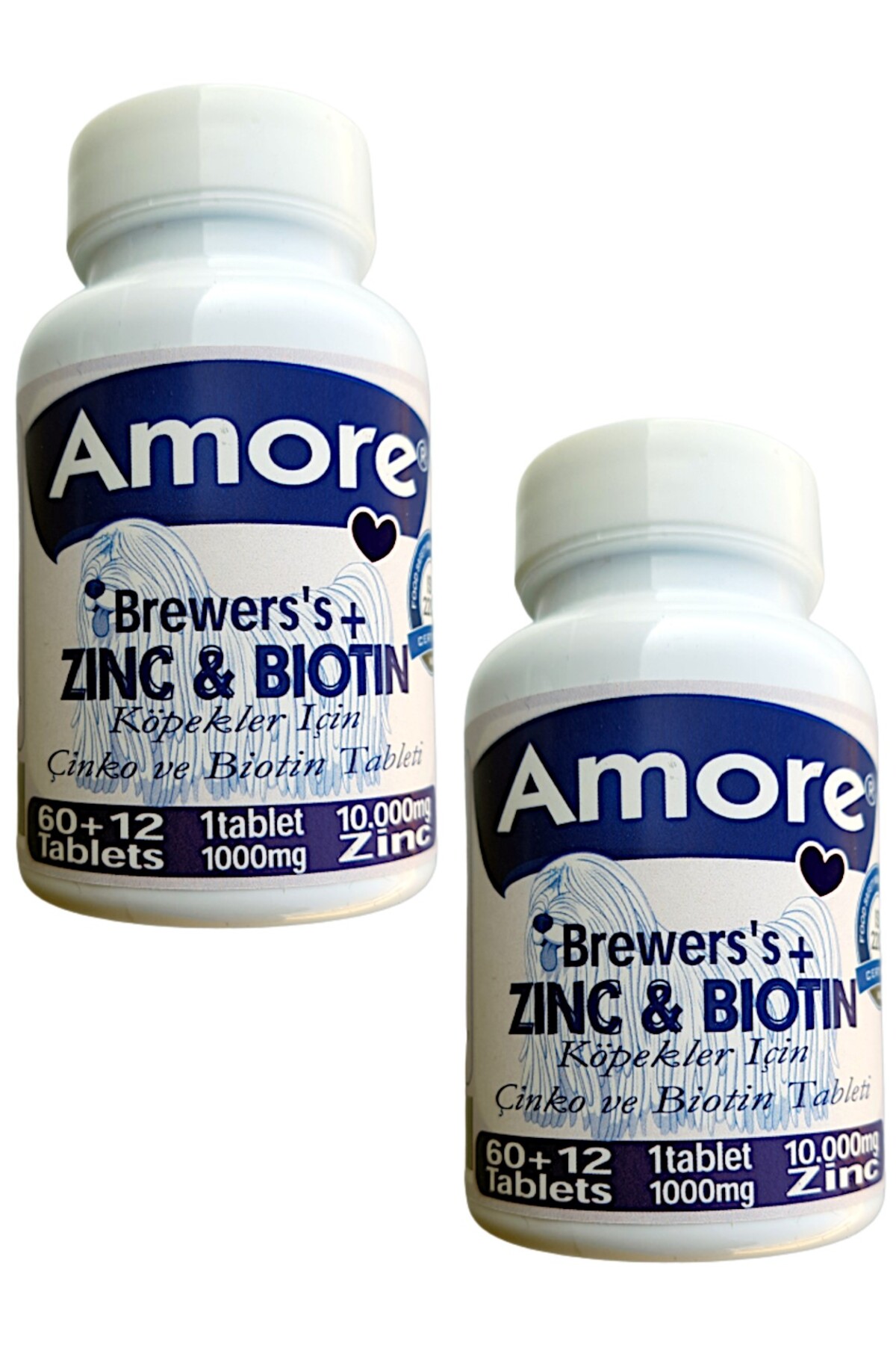 Amoredog Kopek Brewers 2 X 72li Cinko Biotin Tablet Tuy Dokum Xl Zinc Biotin Large Tabs