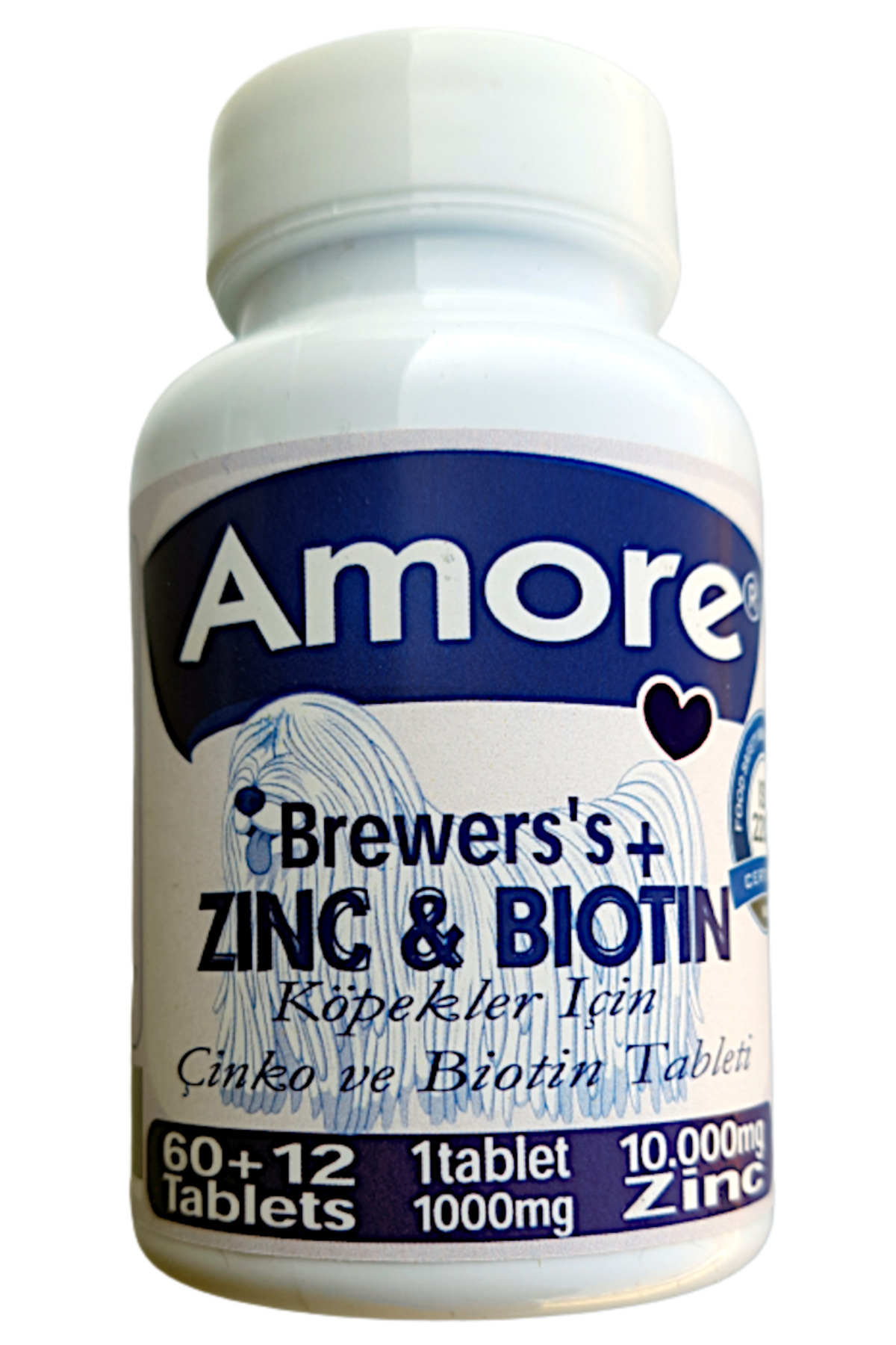 Amore Kopek Brewers 3 x 72li Cinko Biotin Tablet Tuy Dokum XL Zinc Biotin Large Tabs