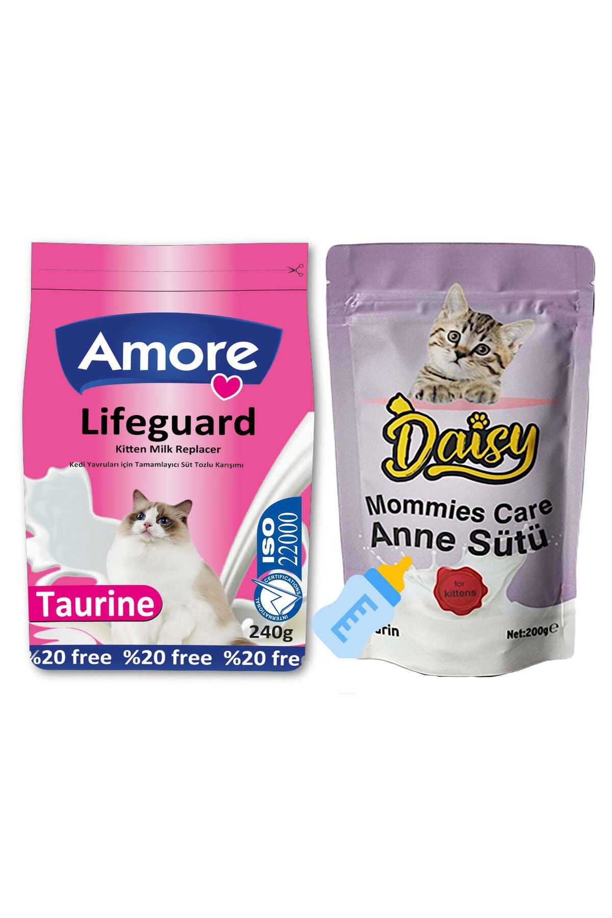 Amore LifeGuard Yavru Kedi Sut Tozu 240 gr, Daisy Mommies Care Anne Sutu, Biberon