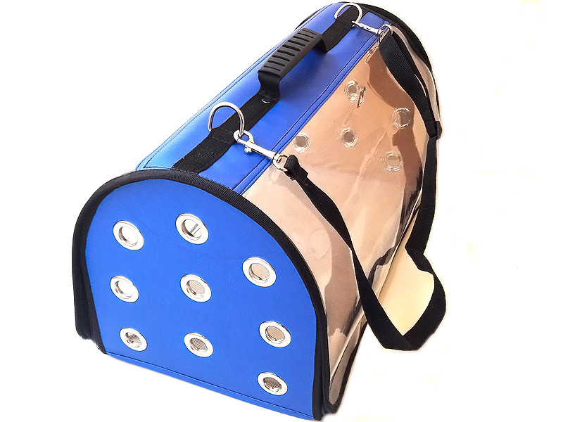 Amorecat şeffaf Kedi Ve Yorkshire Köpek Xl Taşıma çantası Mavi