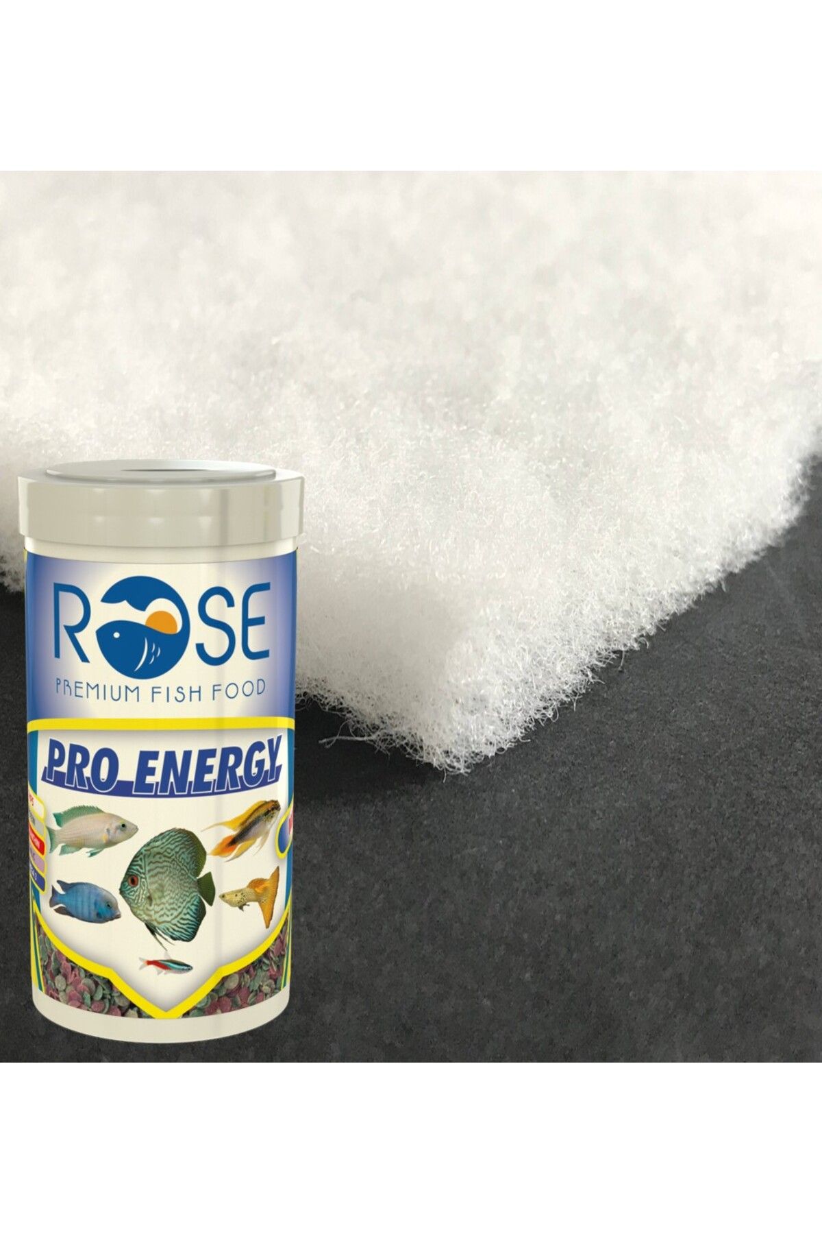 Soffice 80gr 34x180cm Akvaryum Elyafı, Rose Pro Energy Mix Chips 100ml Kutu Balık Yemi