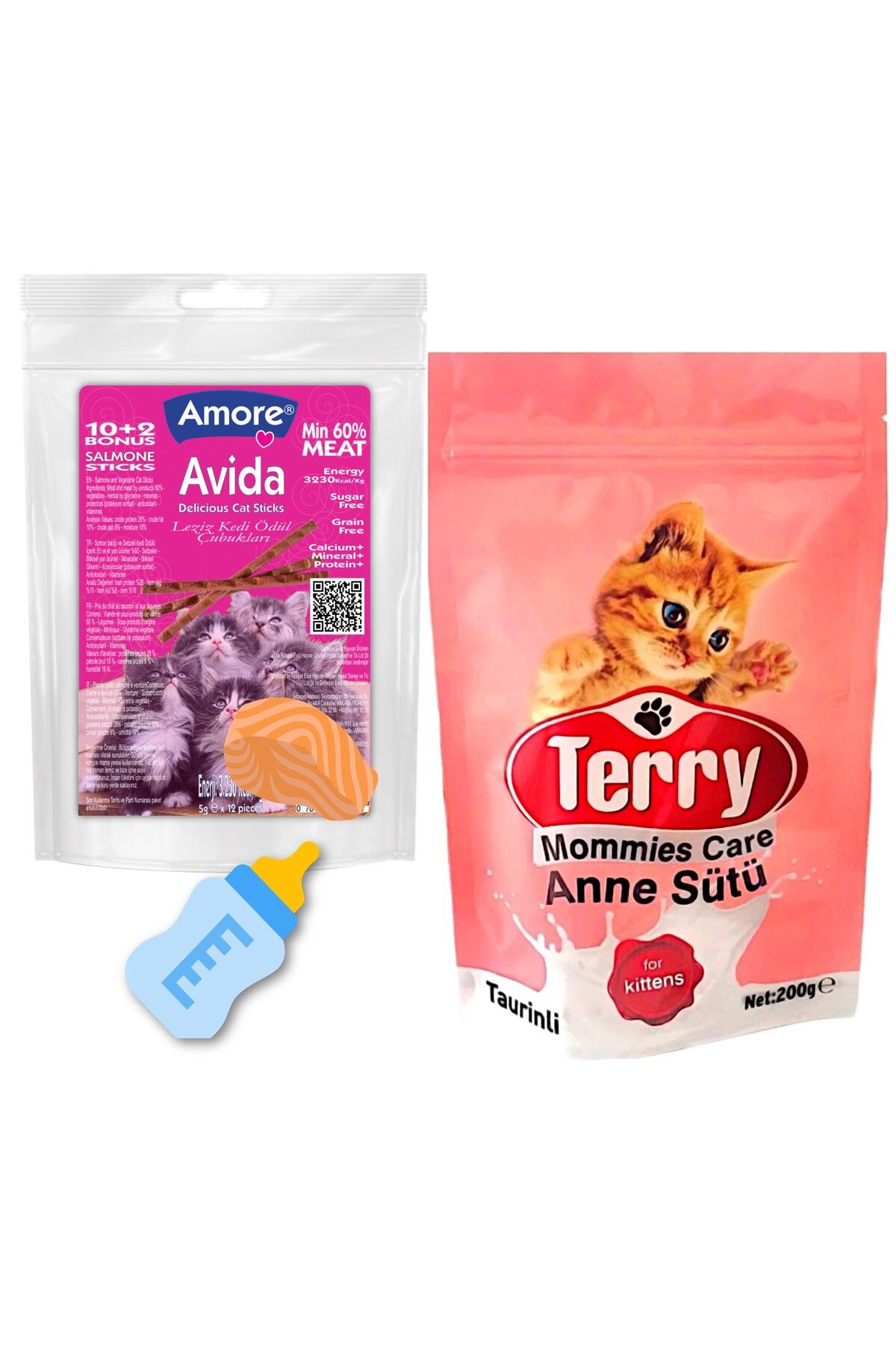 Terry Terry Mommies Care Anne Sutu, Biberon, Avida 12li Balik Sticks Odul