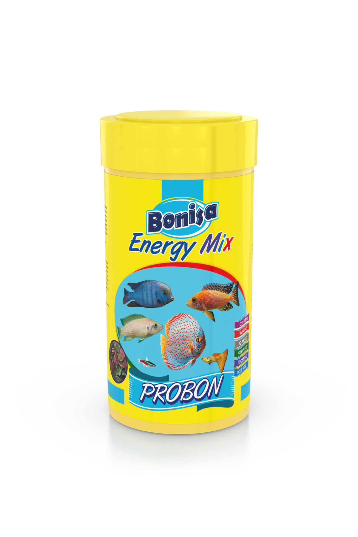 Amore Tropical Mix Selection 125 ml, Bonisa Energy Mix 250 ml, Yavru Yemi 100 ml Tropikal Balik Yemi Seti