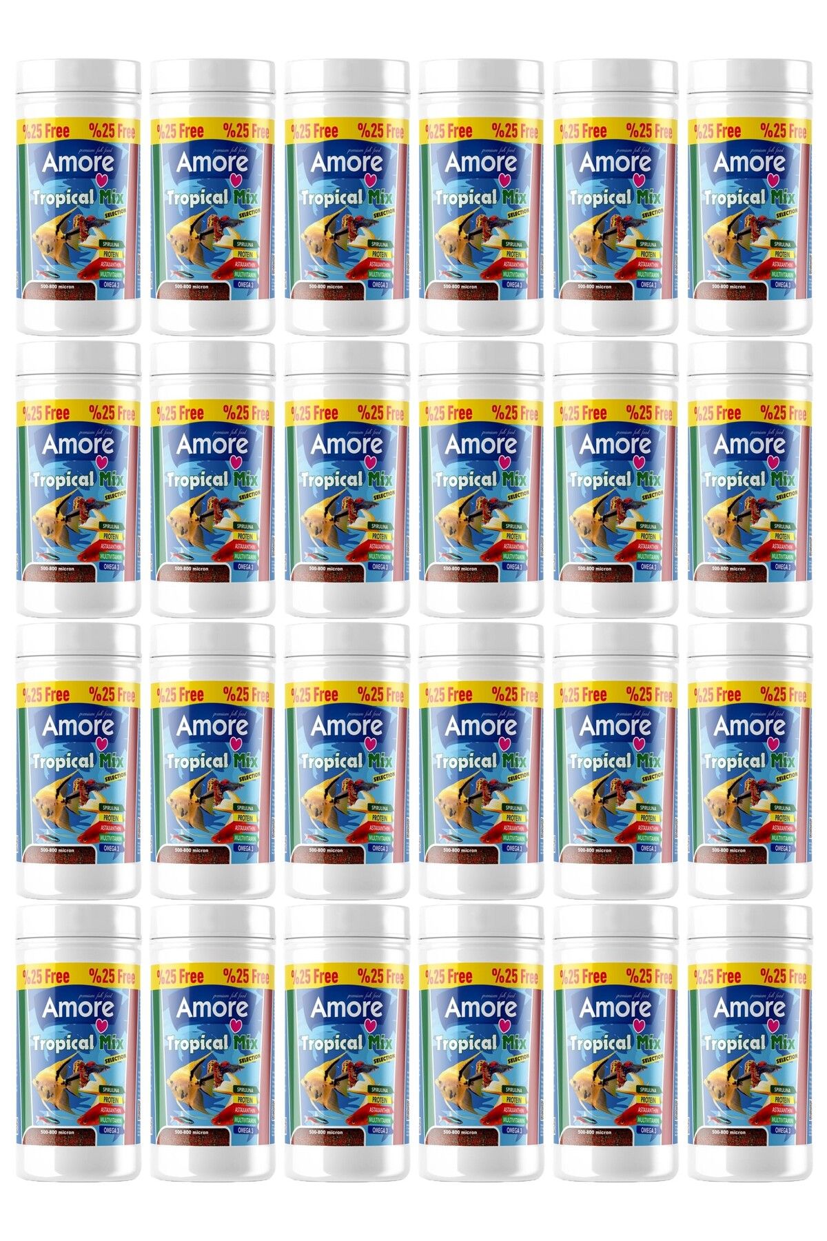 Tropical Mix Selection 24x125ml Tropikal Akvaryum Balık Yemi