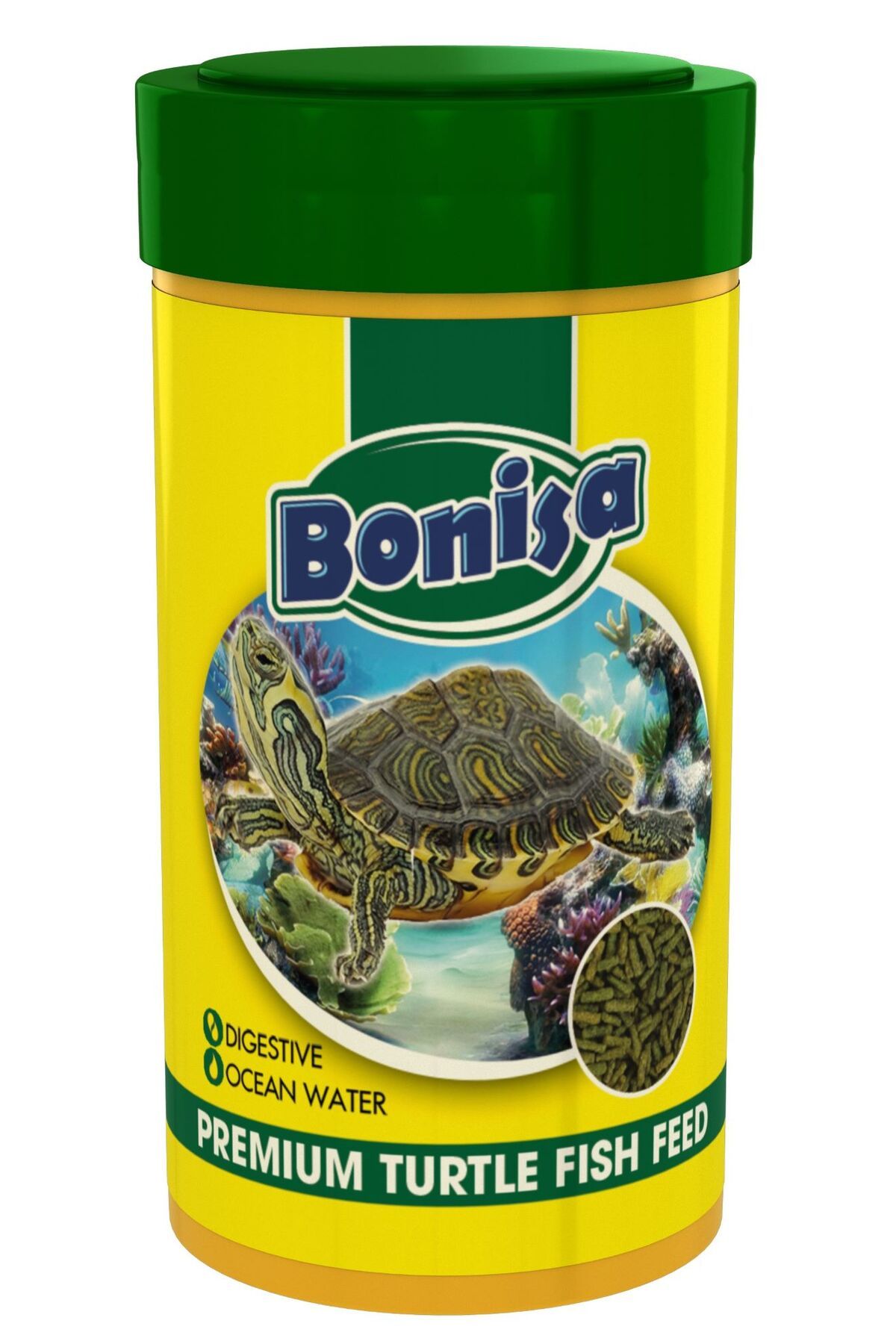 Amore Turtle Food 125ml Sticks, Bonisa 100ml Su Kaplumbağası Yemi, Spirulina Wafers 100ml, Multivitamin