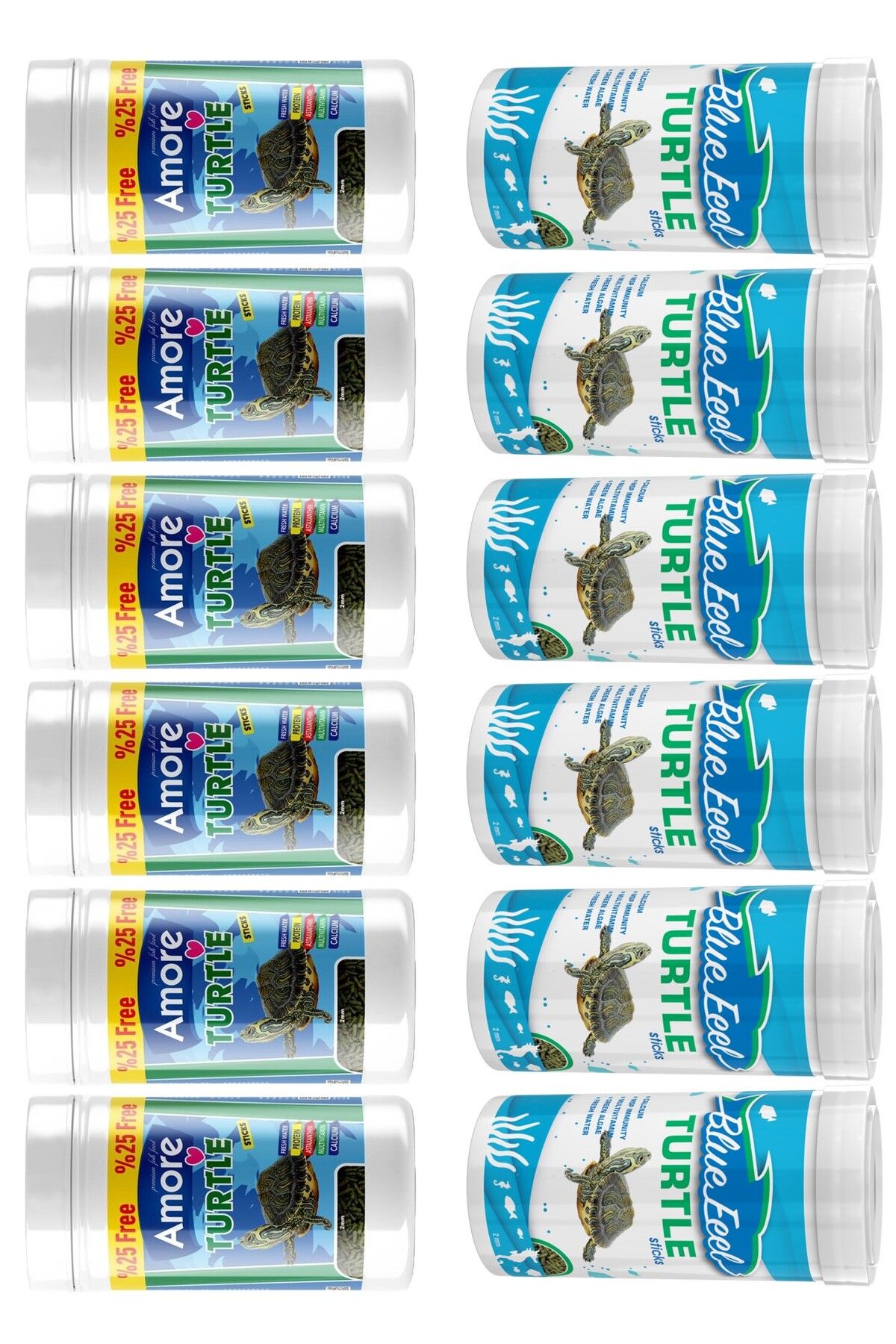 Turtle Food Sticks 6x125ml, Bluefeel 6x100ml Su Kaplumbağası Yüzen Yemi