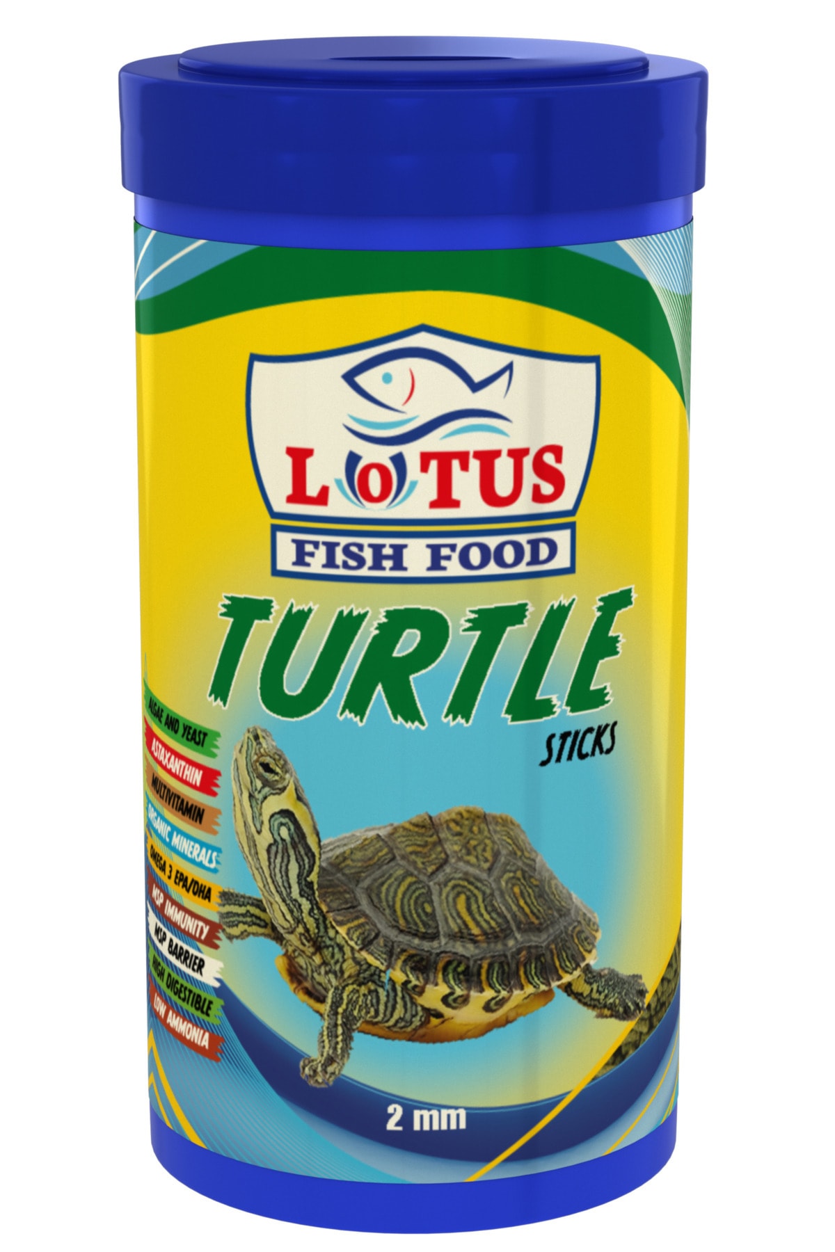 Amore Turtle Green Sticks 125 + 250 + 100 ml Bonisa, Lotus Su Kaplumbagasi Yemi ve Vitamin Seti