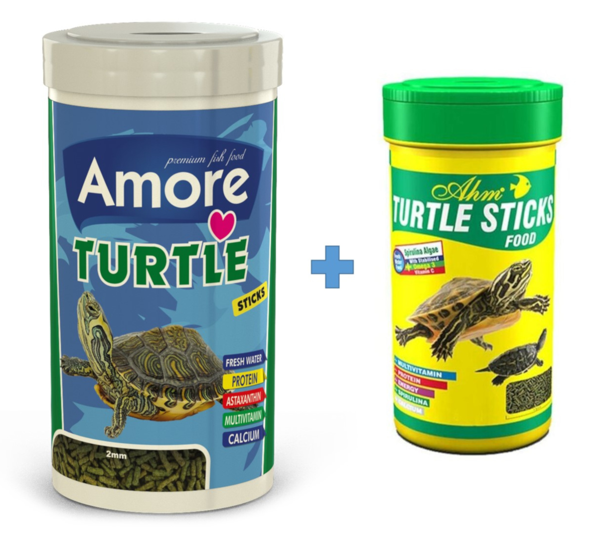 Amore Turtle Sticks 1000ml ve 250ml Ahm Kaplumbağa Yemi