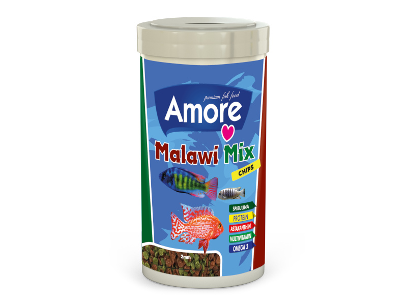Amore Malawi Cichlid Mix 1000ml Kutu