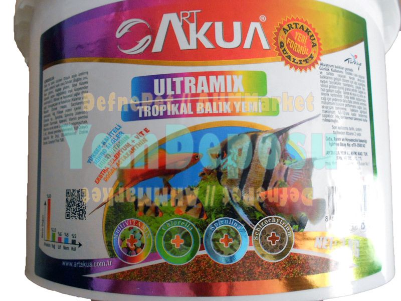 ART AKUA ULTRAMİX TROPİKAL BALIK YEMİ 1000 GR