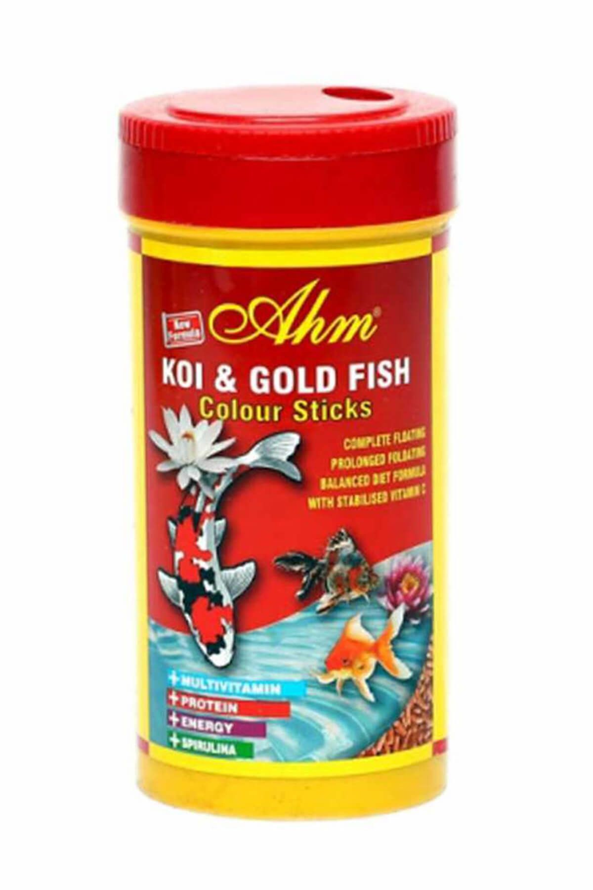 Ahm Koi Goldfish Colour Sticks Balik Yemi 250 ml