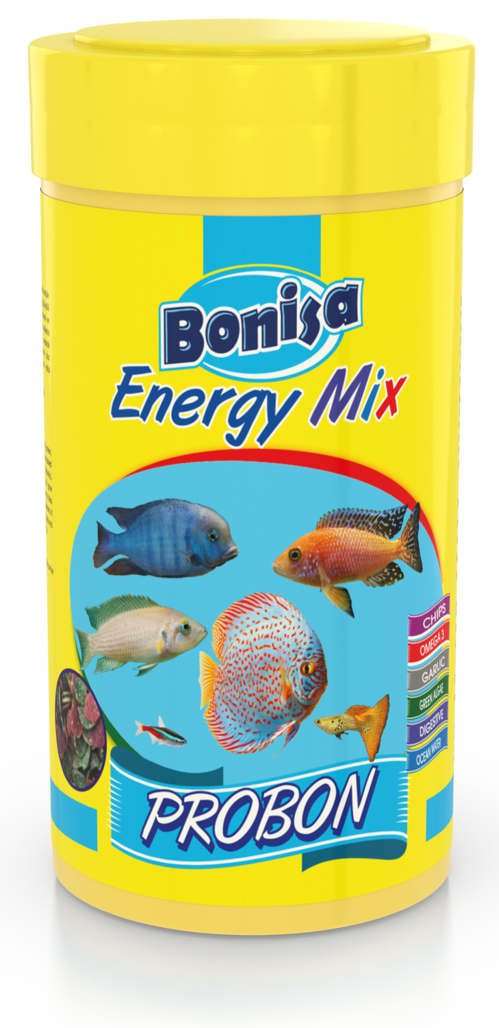 Bonisa Energy Mix Pro Bonisa 250ml Cips Kutu Malawi, Tanganyika, Tropical Balık Yemi