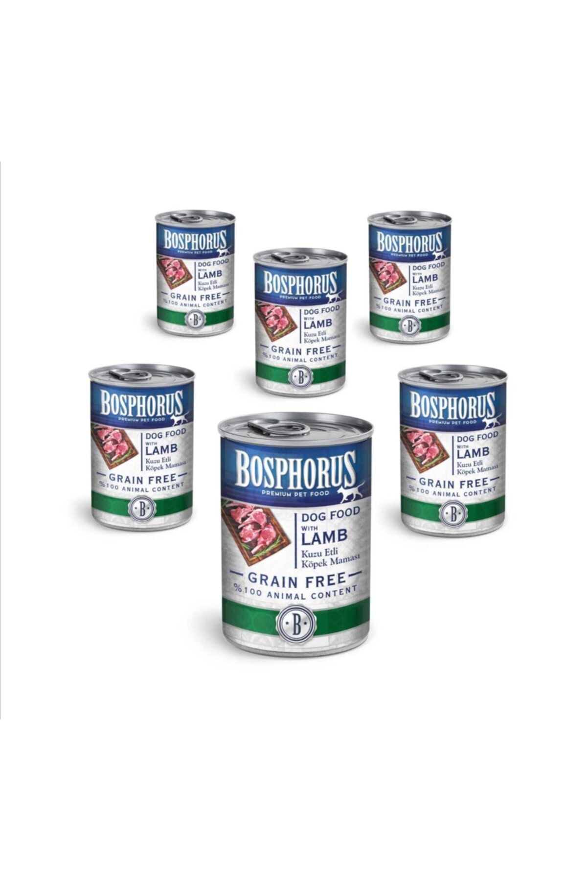 Bosphorus Premium 6lı Kuzu Etli Köpek Maması 6 X 415 Gr ( Dog Food With Lamb 6x415gr)