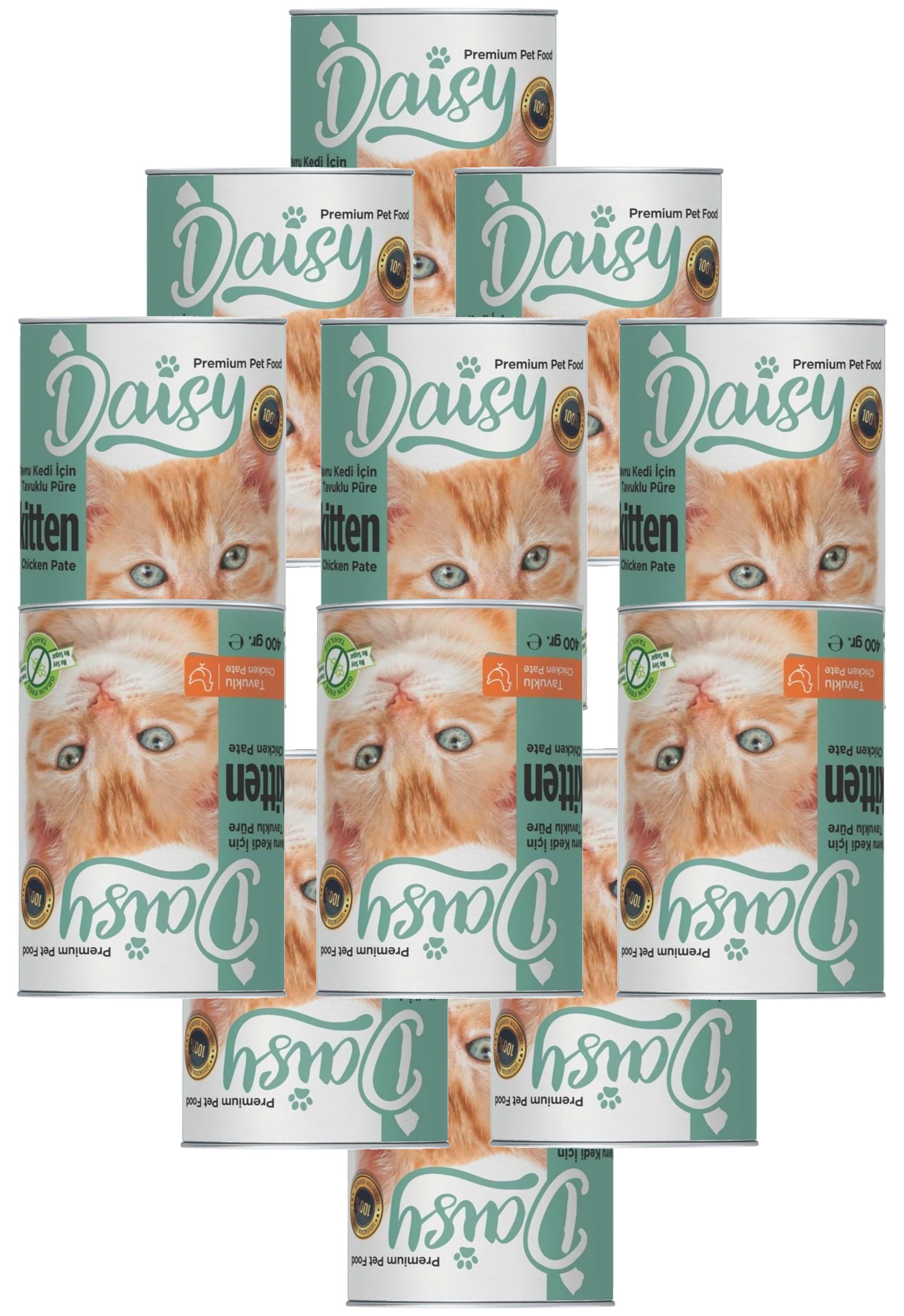 Daisy Kitten Premium Yavru Kedi Konservesi 12 Adet 400 Gr
