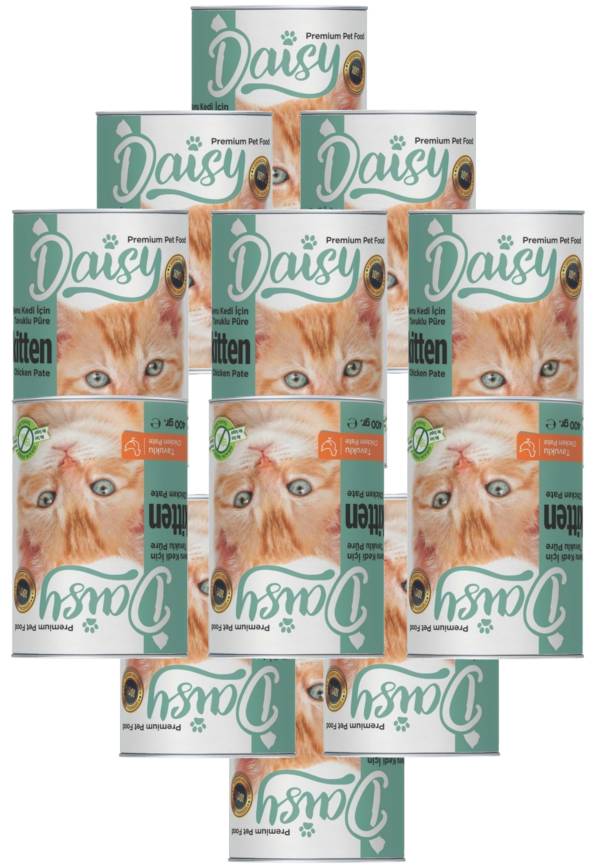 Daisy Kitten Premium Yavru Kedi Konservesi 12 Adet 400 gr