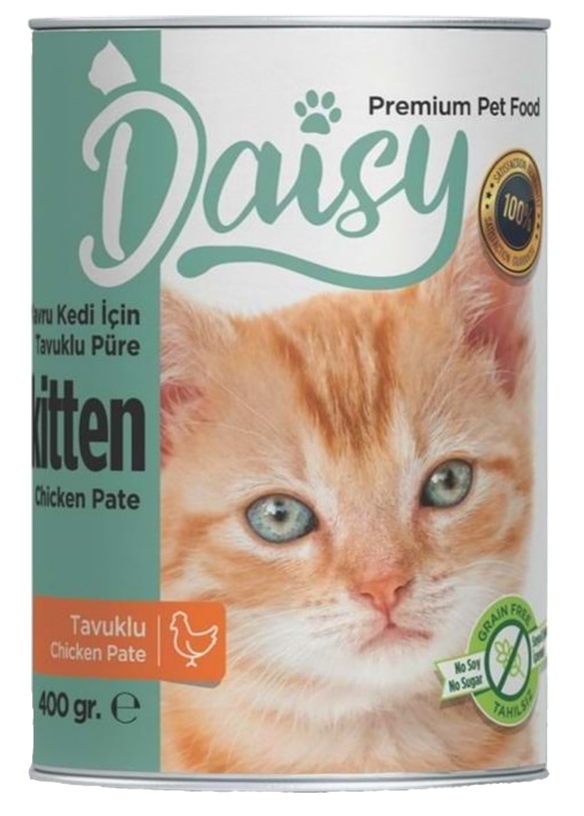Daisy Yavru Kedi Konservesi 23 Adet ve Brewers Yeast Cat 70 Tablet ve Boyun Tasması