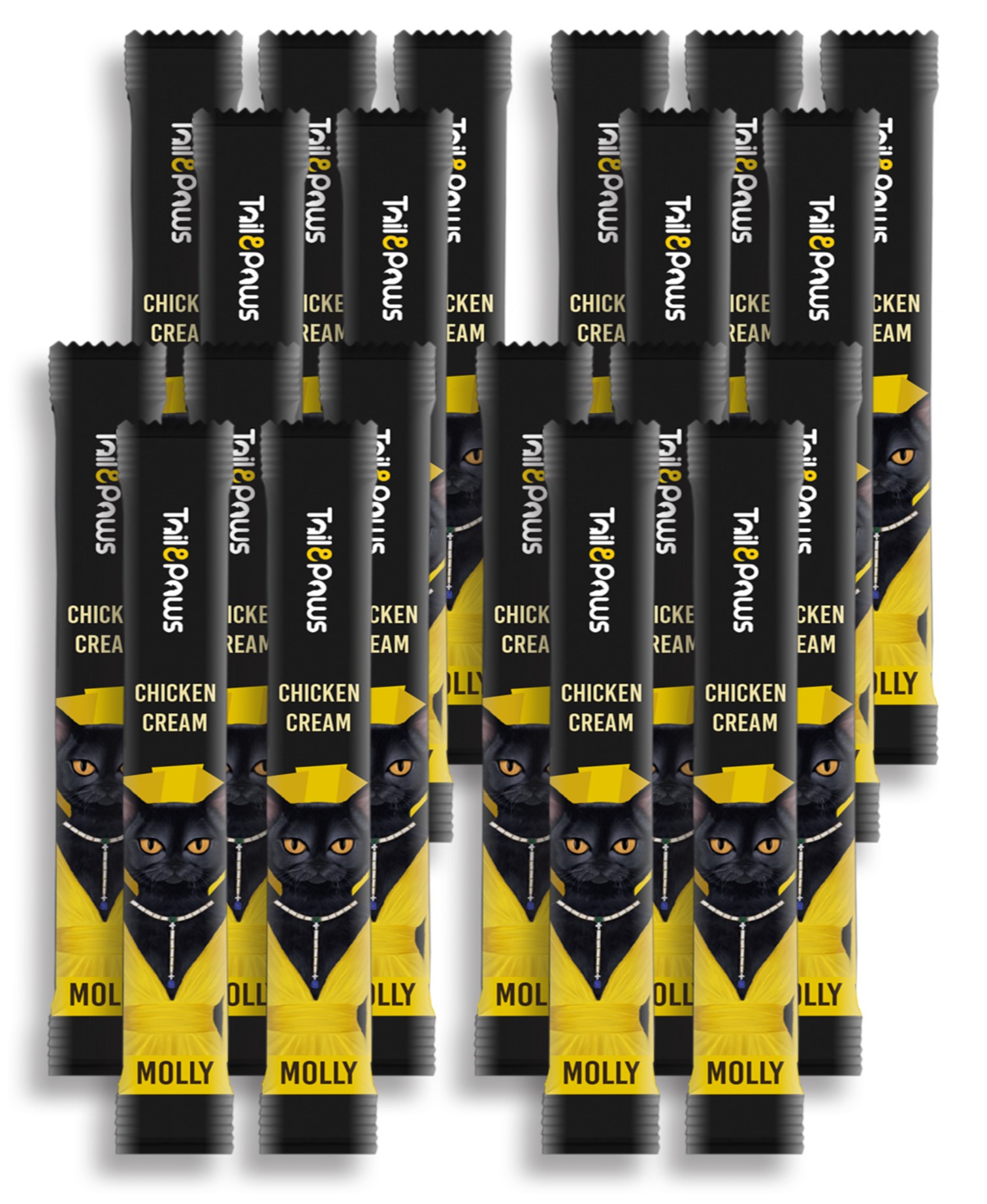 Daisy Yavru Kedi Kitten Konserve Maması 4x400gr ve Molly Sıvı Kedi Ödülü 20x15gr Krema
