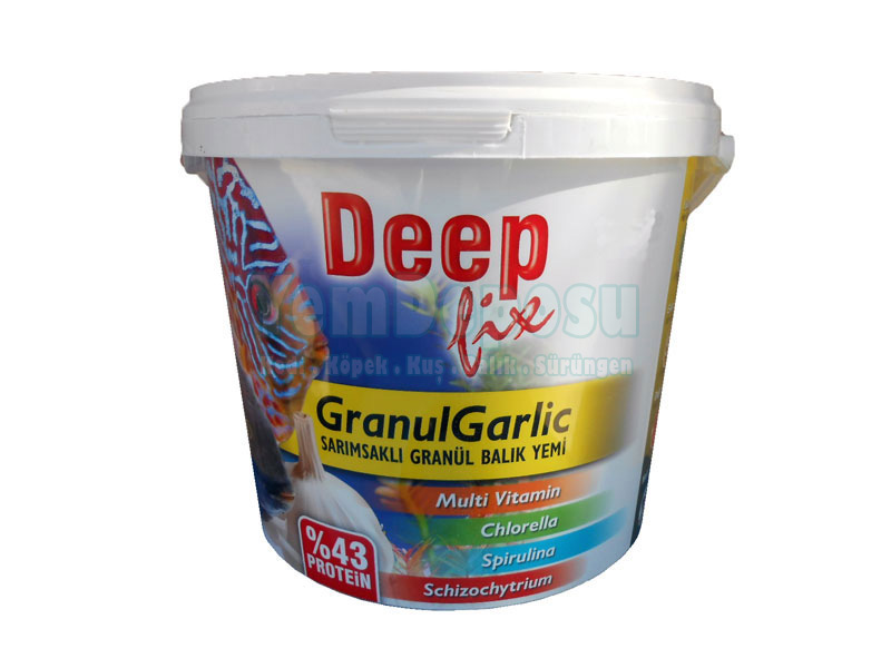 DEEPFİX GRANUL GARLIC SARIMSAKLI GRANÜL BALIK YEMİ 3 KG KOVA