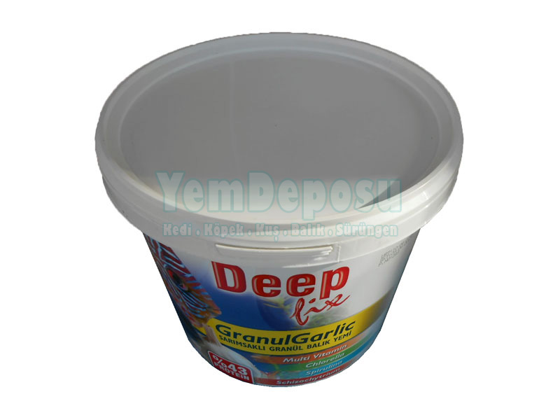 DEEPFİX GRANUL GARLIC SARIMSAKLI GRANÜL BALIK YEMİ 3 KG KOVA