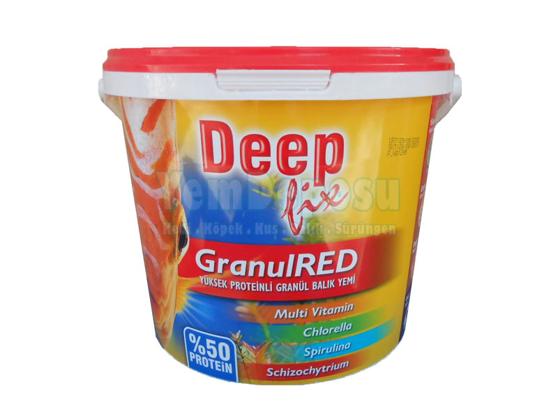 DEEPFİX GRANUL RED BALIK YEMİ 500 GR AÇIK